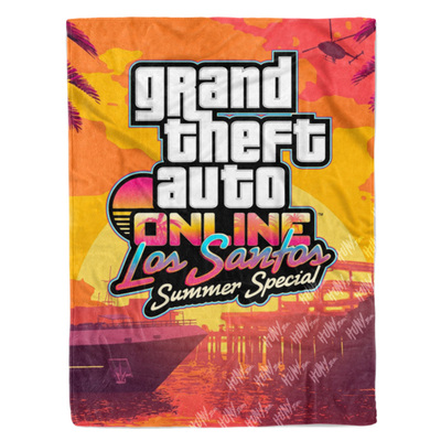GTA5给她爱5侠盗猎车游戏周边礼物午休毯沙发毯空调毯子盖毯毛毯
