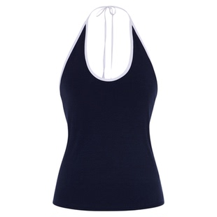 【赵露思同款】RURE 大U领挂脖系带背心吊带外搭无袖上衣女