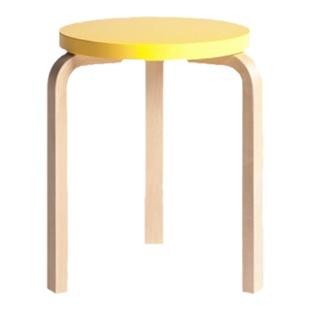 E2全球购正品|芬兰ARTEK Stool60圆凳 经典北欧简约现代桦木矮凳