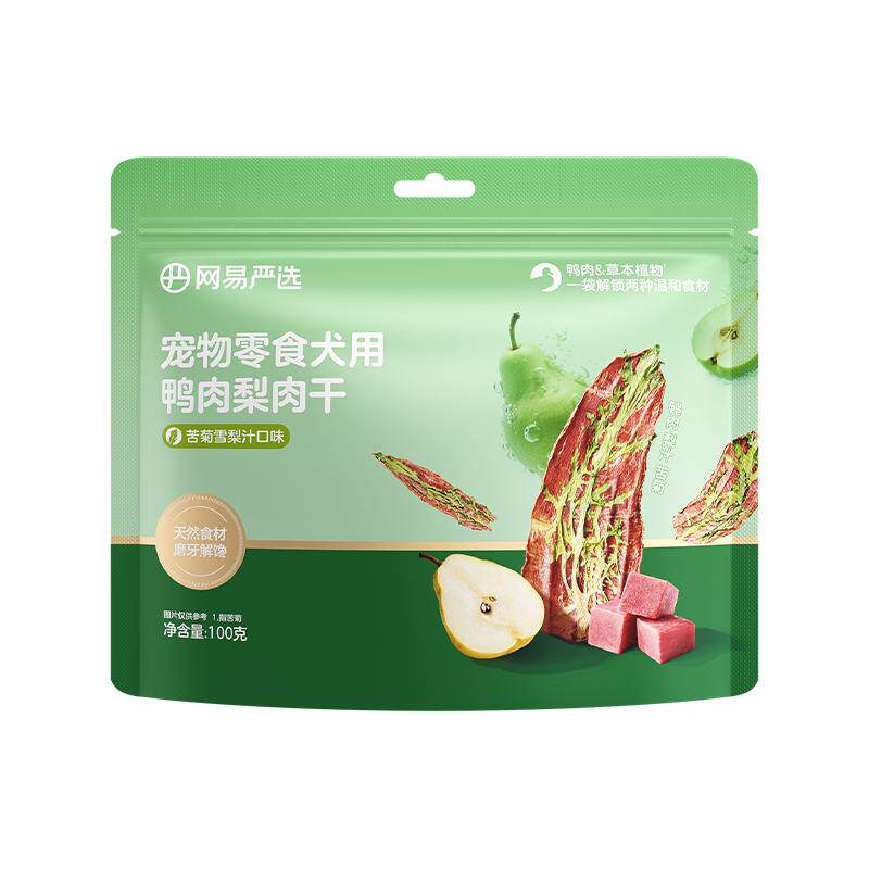网易严选狗零食犬用鸭肉梨肉干