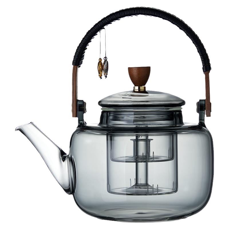 忆壶茶煮茶壶煮茶器新款加厚玻璃耐高温烧水泡茶壶白茶蒸煮带过滤