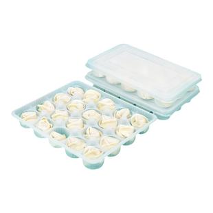 一次性外卖生鲜馄饨盒15格透明云吞冷冻盒混沌加厚专用分格打包盒