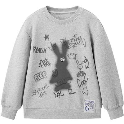 太平鸟男童春季涂鸦卫衣