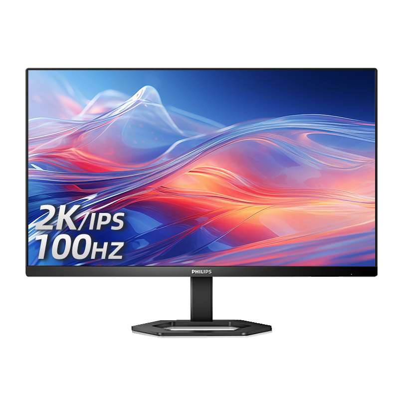 飞利浦24英寸2K显示器100Hz电竞游戏台式电脑屏办公24E1N5500B