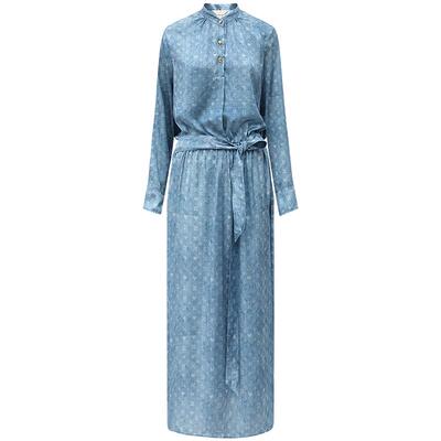 COCOBELLA渲染牛仔色印花连衣裙