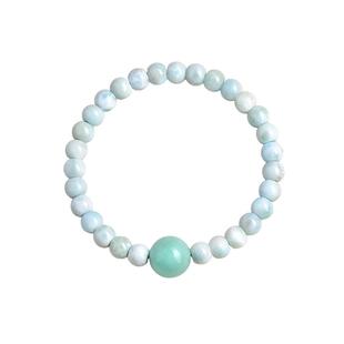 天然海纹石天河石手链女款原创小众手串转运珠闺蜜手链二人一对