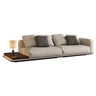 PAULJOHN地平线布艺沙发大平层客厅意大利设计师意式极简棉麻沙发