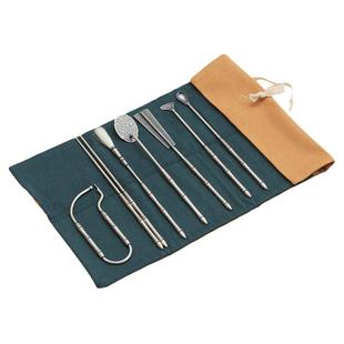 纯铜镀925银压香灰香具八件套打篆空熏香道用具香勺香铲香篆工具