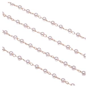 金色ABS珍珠链条DIY手工制作流苏发簪手链耳环包包链饰品材料配件