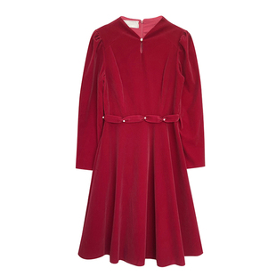 冬季敬酒服新娘2025新款结婚订婚显瘦长袖酒红色礼服女气质高级感