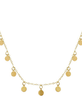 新款配饰品串珠亮片项链女百搭小众气质叠戴锁骨链金色新潮礼物