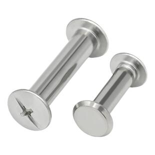 304不锈钢圆头子母螺钉对锁螺丝帽相册锣丝菜谱账本连接头镙丝M5