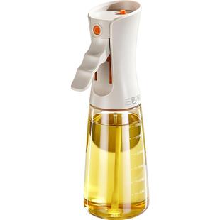 三四钢®雾状喷油壶家用食品级雾化厨房高硼硅玻璃油壶喷油瓶小号
