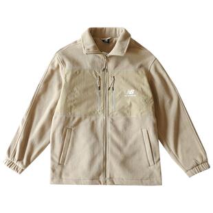 【自营】NEW BALANCE夹克男羊羔毛外套卡其色运动服 AMJ31307-BNN