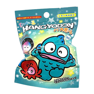 日本三丽鸥泡澡球发光丑鱼盲盒手办玩具半鱼人沐浴球浴盐单颗75g