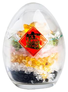 白水晶五行招财聚宝消磁石