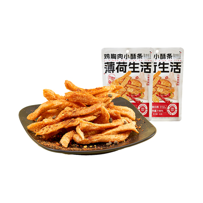 薄荷健康 鸡胸肉小酥条高蛋白香酥脆零食解馋轻卡非油炸熟肉食品