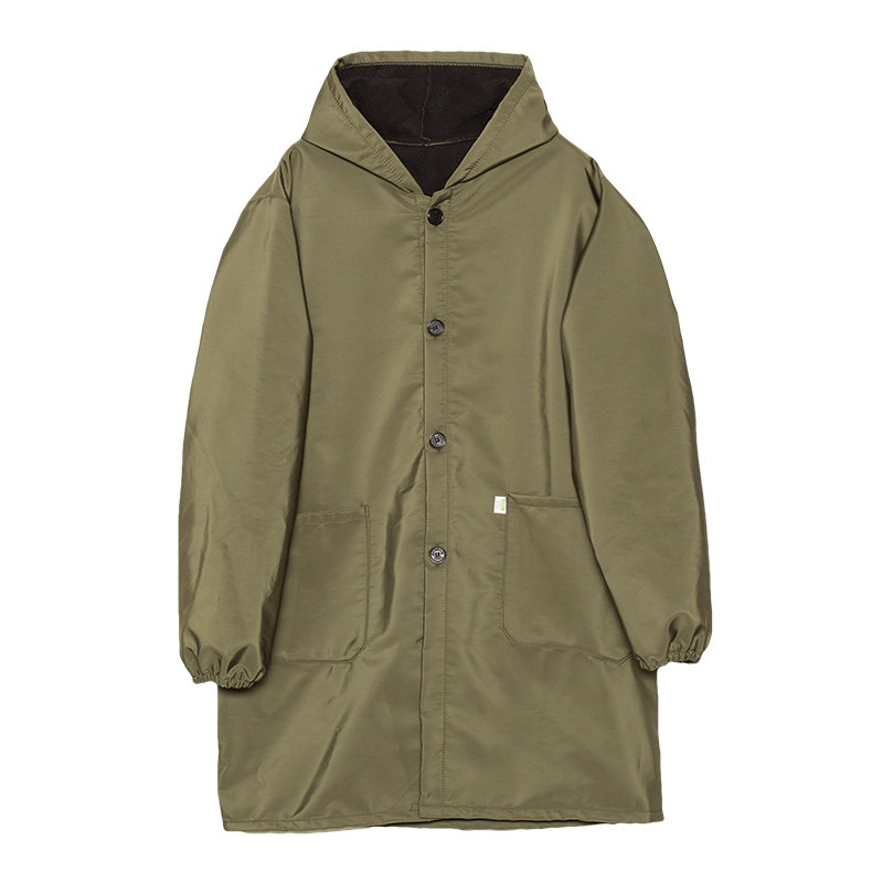 防水罩衣大人加绒加厚家用厨房成人工作服男款长袖围裙防油秋冬季