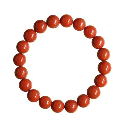 亲宝水晶保山柿子红南红玛瑙手链