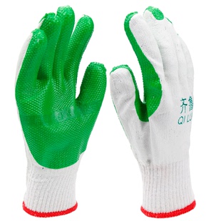 齐鲁九州橡胶胶片手套防割防刺钢筋建筑浸胶耐磨工作防滑劳保手套