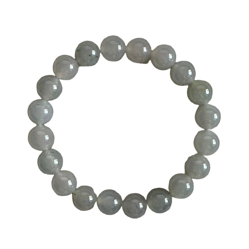 缅甸A货翡翠冰胶小手串10.5mm