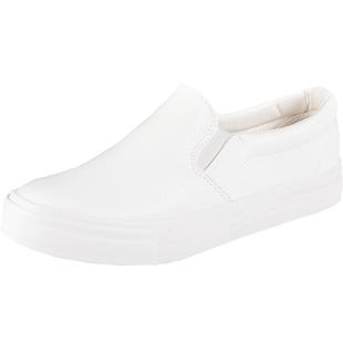 2025新款春季百搭皮面小白鞋女鞋一脚蹬套脚情侣款纯白男式懒人鞋