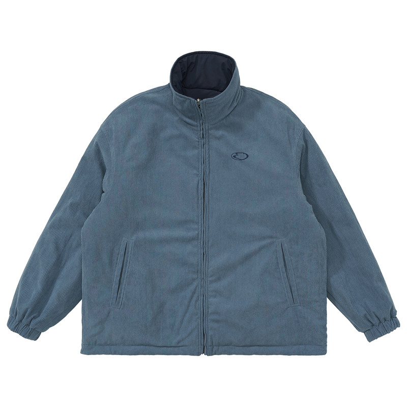 秋冬保暖休闲灯芯绒双面穿棉服男