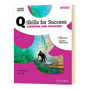 Oxford Q Skills for Success Listening and Speaking Intro Level  牛津学术成功系列听说教材初级 英文原版词汇语言学习书籍