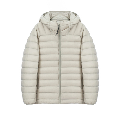 90绒轻薄连帽排骨羽绒服女款短款