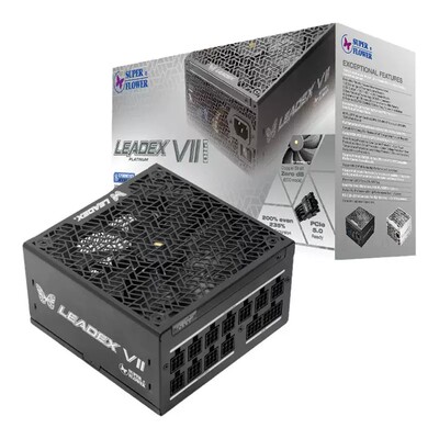 振华LEADEX VIIP 1200W电脑电源台式机主机全模组白金电源ATX3.0