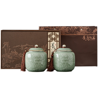 中式复古茶叶罐包装盒2025新款