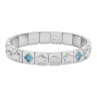 明星同款babama联名蜡笔小新闪闪情侣手链女手串送男友生日礼物