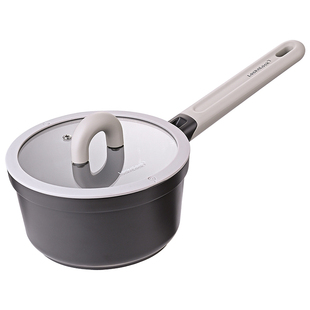 乐扣乐扣奶锅不粘锅陶瓷新款婴儿辅食18cm煮泡面小汤锅燃气灶适用