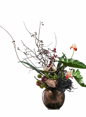 新中式禅意陶瓷花瓶柳醉春烟