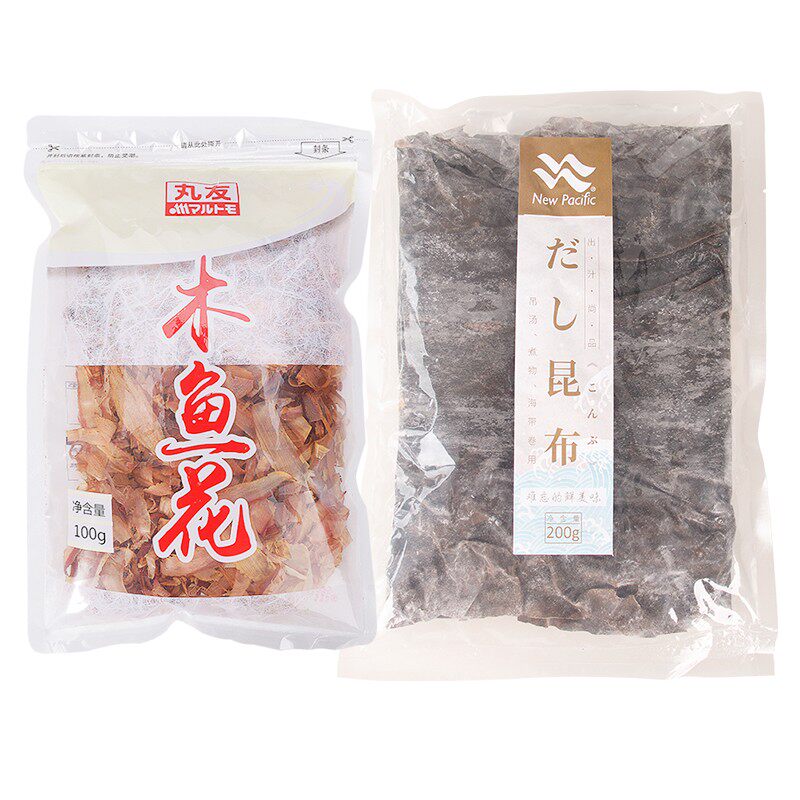 丸友木鱼花高汤日出昆布柴鱼片日本关东煮食材厚海带干货鲣鱼出汁