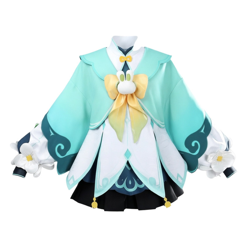 原神瑶瑶海灯节聆雨听竹cos服