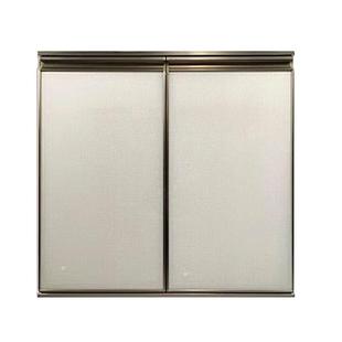 晶钢门橱柜门定制钢化玻璃面板自装厨房灶台铝合金简易框厨柜门板