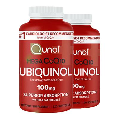 泛醇Qunol辅酶Q10还原型2瓶装