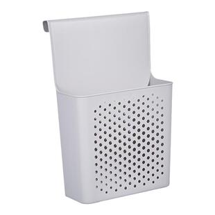 壁挂式收纳盒厨房柜门内侧挂篮收纳架葱姜蒜调料保鲜膜置物架神器