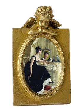 复古美式迷你天使小框