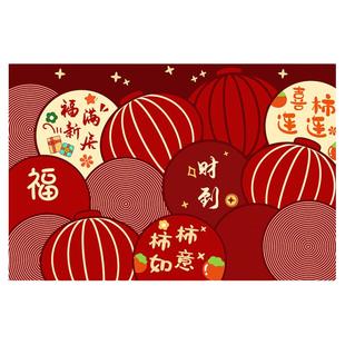 红色喜庆地垫PVC皮革脚垫进门地毯门口入户门垫耐脏免打理可裁剪