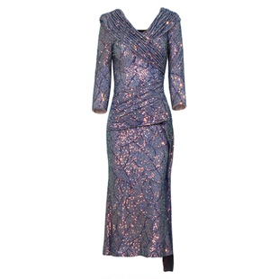 创意狐露肩性感礼服裙轻奢小众高端日常可穿小礼裙生日派对连衣裙