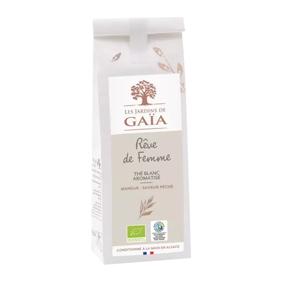 法国农业金奖有机茶Jardins de Gaia 白茶芒果桃子玫瑰花温润茶