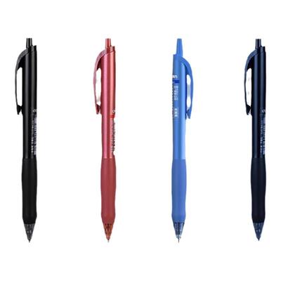 得力臻顺滑按动中性笔0.5刷题笔