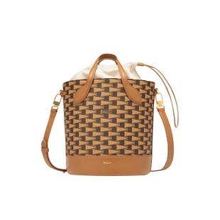 【自营】Bally/巴利女包水桶包PENNANT系列手提包单肩斜挎包时尚