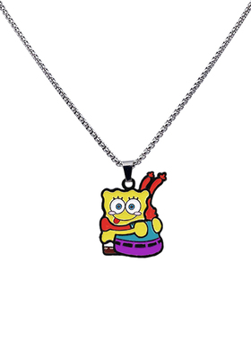 HiYOUNG合金项链情侣双面图案