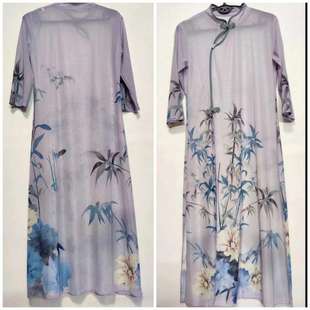 女 练功服表演服中国舞旗袍艺考舞蹈服套装 古典舞身韵纱衣长袖 胖裤