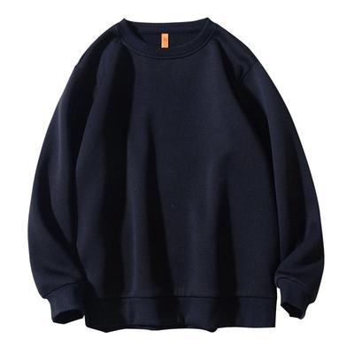纯色卫衣男女圆领加绒秋款套头