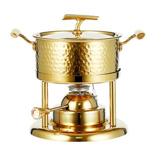 单人小火锅充气式会所商务专用304不锈钢一人一锅酒店商用火锅炉