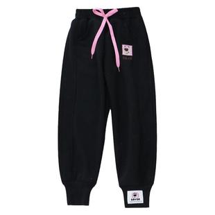 女童加绒卫裤一体绒束脚女宝宝外穿洋气保暖裤儿童裤子女秋冬薄绒